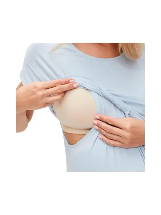 Robe de Grossesse et D'allaitement Bleu Femme Mamalicious June 3