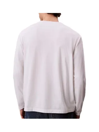 T-Shirt Manches Longues Blanc Homme Calvin Klein Jeans Standard 2