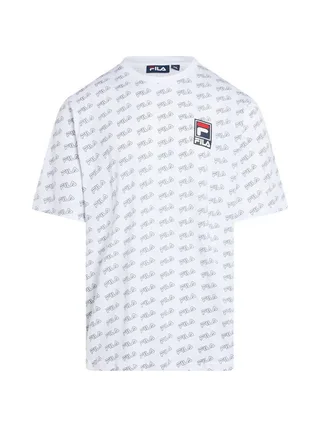 T-shirt Blanc Homme Fila Flat Print 1