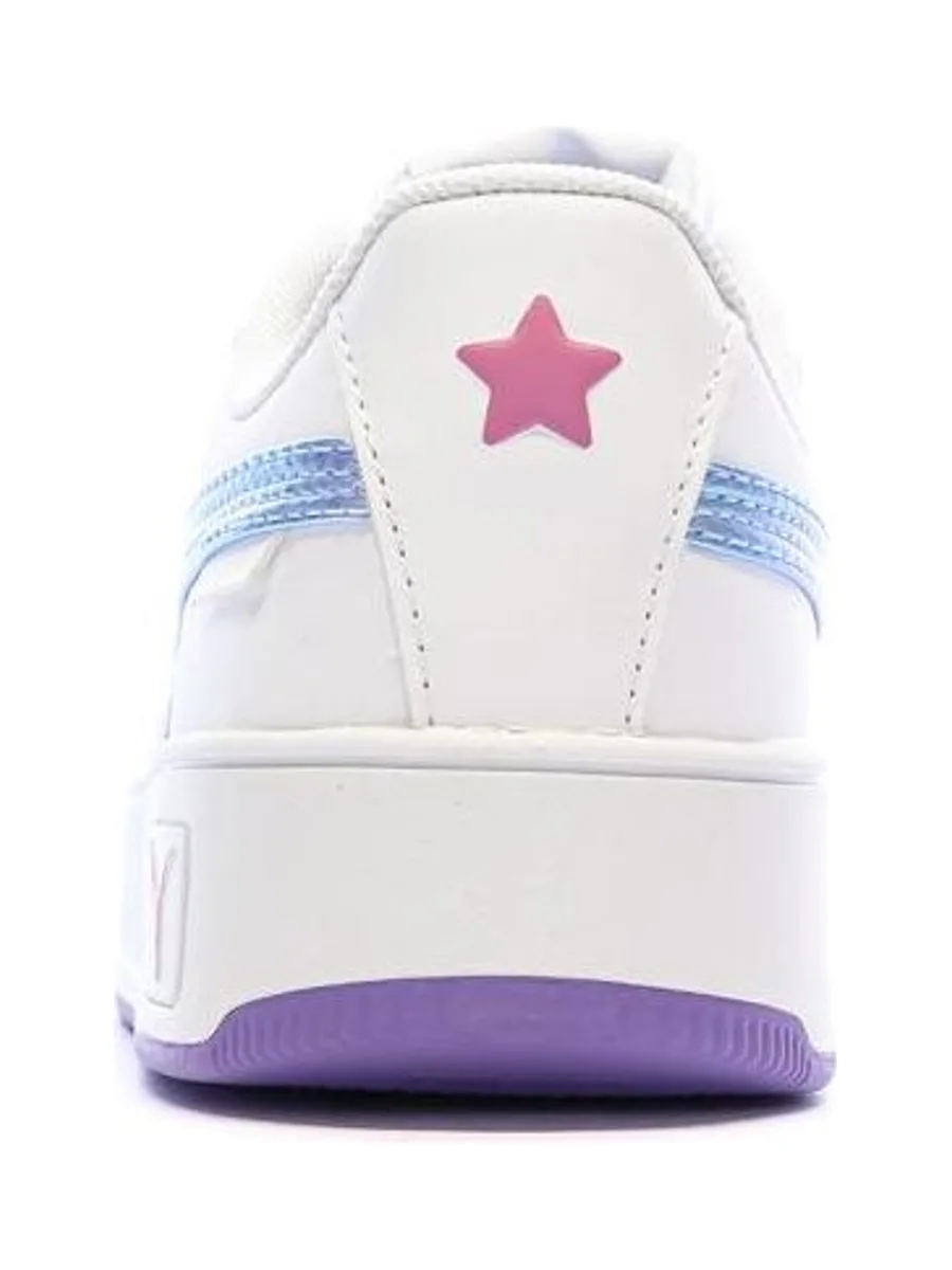 Baskets Blanc/Violet Fille Puma Carina Street Bouncy 4