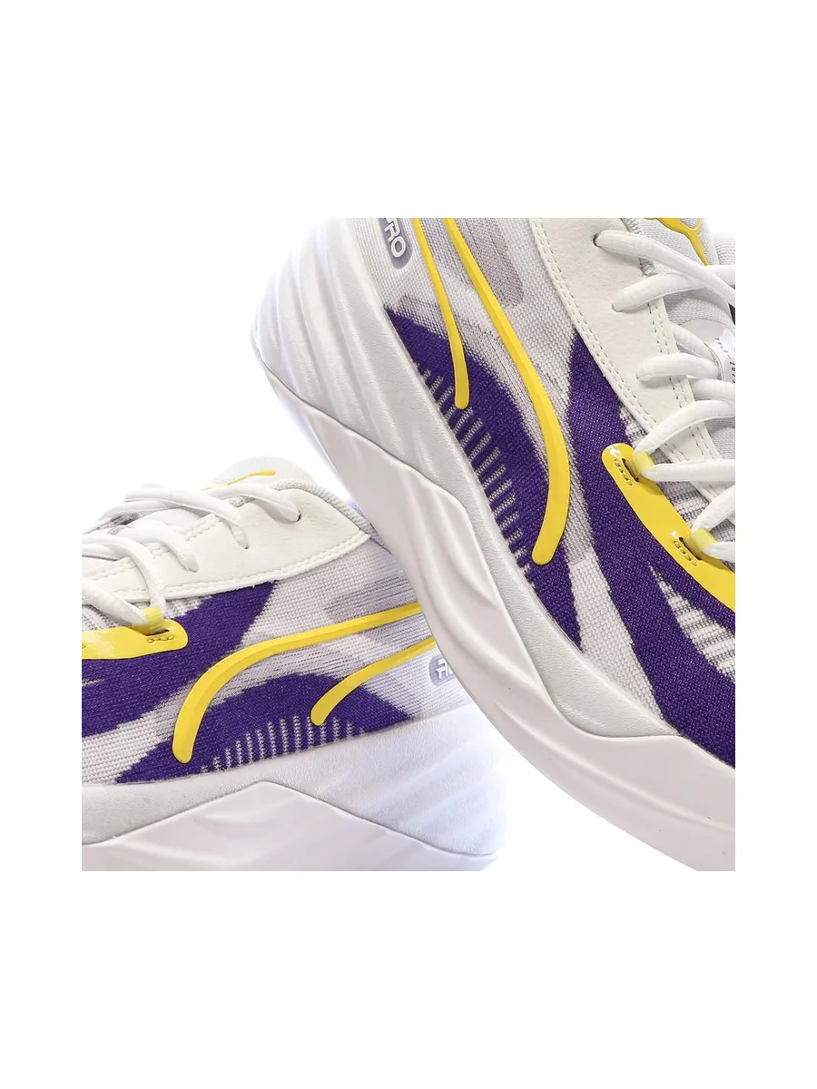 Chaussures de Basketball Blanches Homme Puma All-pro Nitro 8