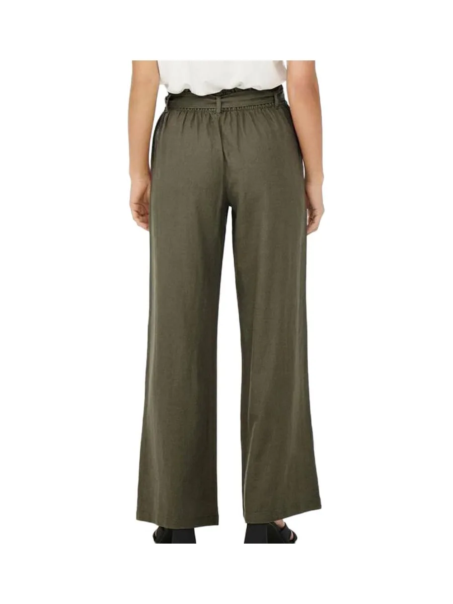 Pantalon Kaki Femme JDY Linen 3