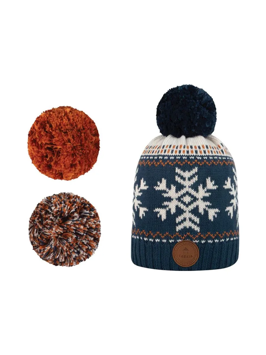 Bonnet Marron/Marine Garçon Cabaia Ipanema 2