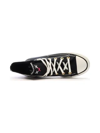 Baskets Noires Femme Converse All Star Lift Crafted 4