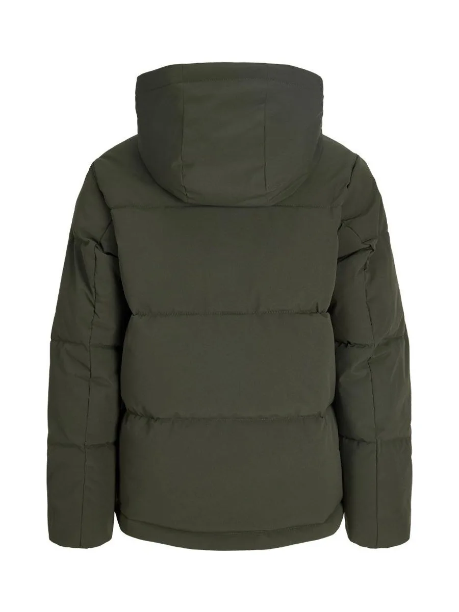 Doudoune à capuche junior kaki Jack & Jones Galaxy Puffer 4