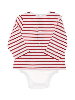 Body t-shirt Rouge/Blanc Garçon EOM Vabody 2