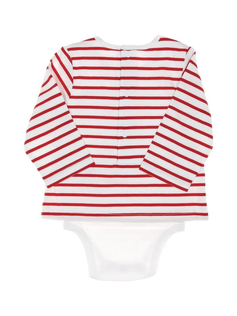 Body t-shirt Rouge/Blanc Garçon EOM Vabody 3