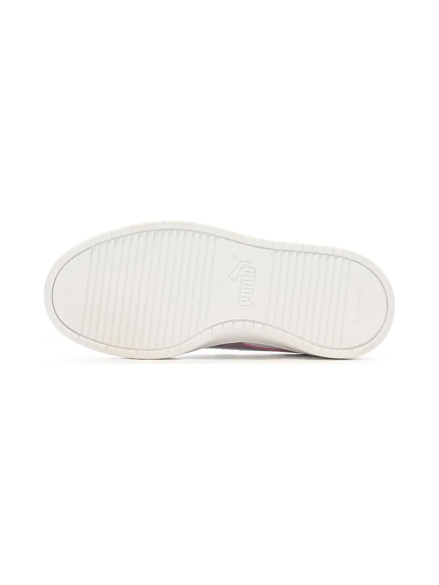 Baskets Blanches/Violet Fille Puma Rickie 5