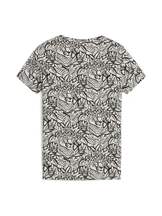 T-shirt Noir/Blanc Fille Puma Tropicat 2