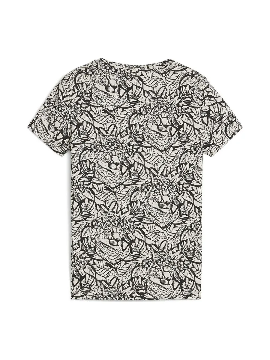 T-shirt Noir/Blanc Fille Puma Tropicat 3
