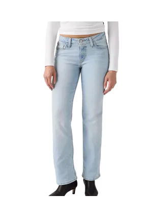 Jean Bleu Femme Levi's Superlow Boot Light 1