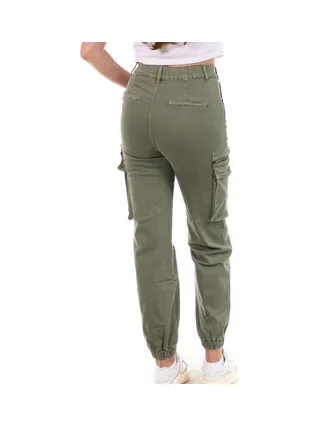 Pantalon Cargo Kaki Femme Monday Premium 3178 2