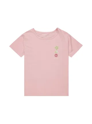 T-Shirt Rose Fille Roxy Day and night ERGZT04116 1