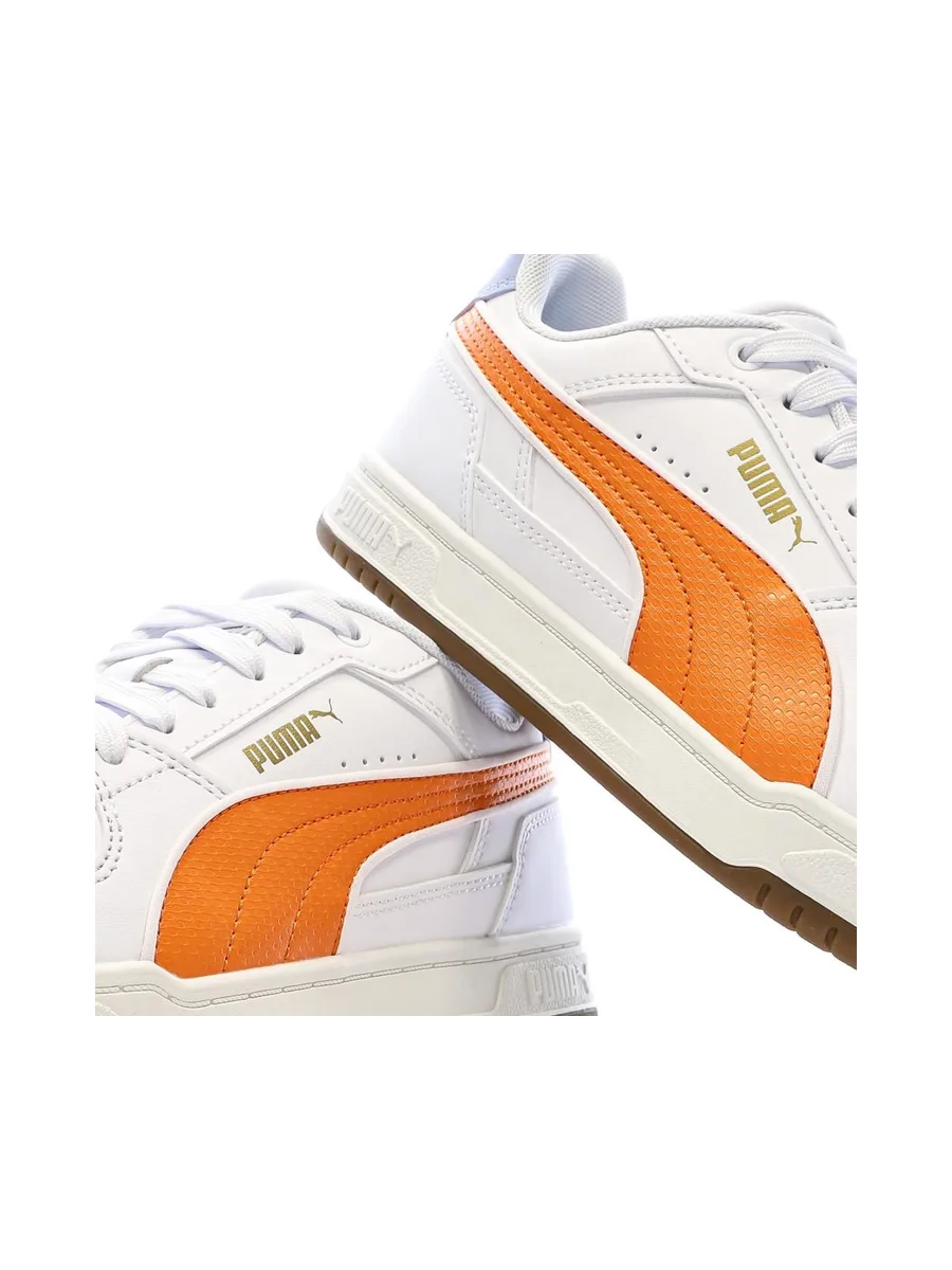 Baskets Blanche/Orange Ado Puma Caven Iii Retro 8