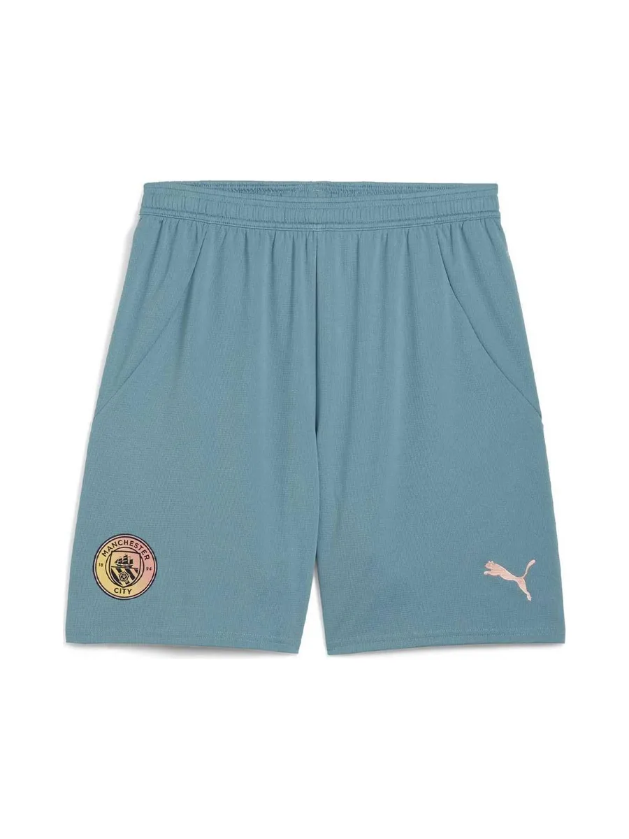Manchester City Short Bleu/Vert Homme Puma 2024/25 2