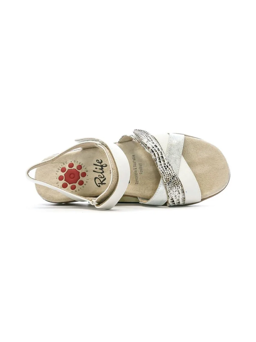 Sandales Blanches Femme RELIFEJubroie 4