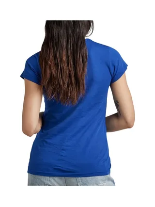 T-shirt Bleu Electrique Femme G-Star Raw Eyben D21314 2