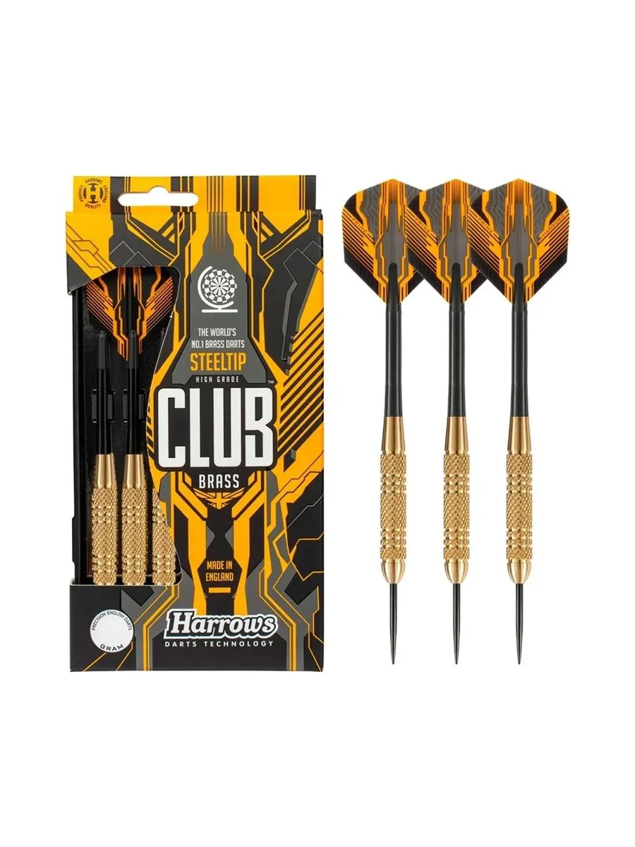 3 fléchettes acier Club Brass 22g-K 2