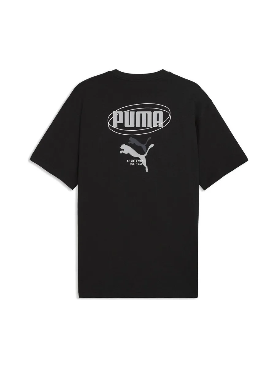 T-Shirt Noir Homme Puma Relaxed 3