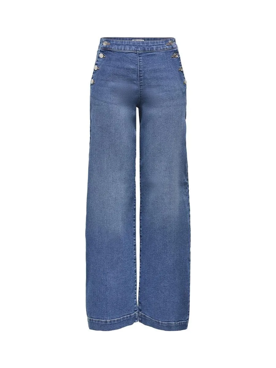 Jean Loose Bleu Moyen Femme Bleu Only Mollie 2