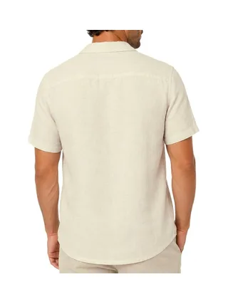 Chemise Beige Homme Paname Brothers Lin Ficelle 2