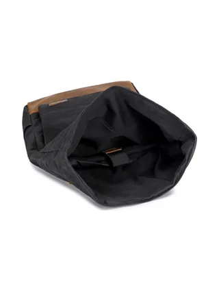 JACK - Sac à dos en cuir véritable et toile enduite - Bleu 30