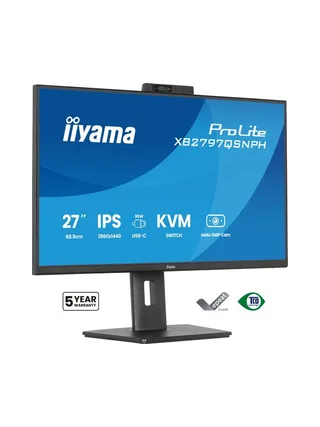iiyama ProLite XB2797QSNPH-B1 27IN IPS LCD 4MS 2560X1440 350CD/M2 HDMI/DP/USB 2 computer monitor 1