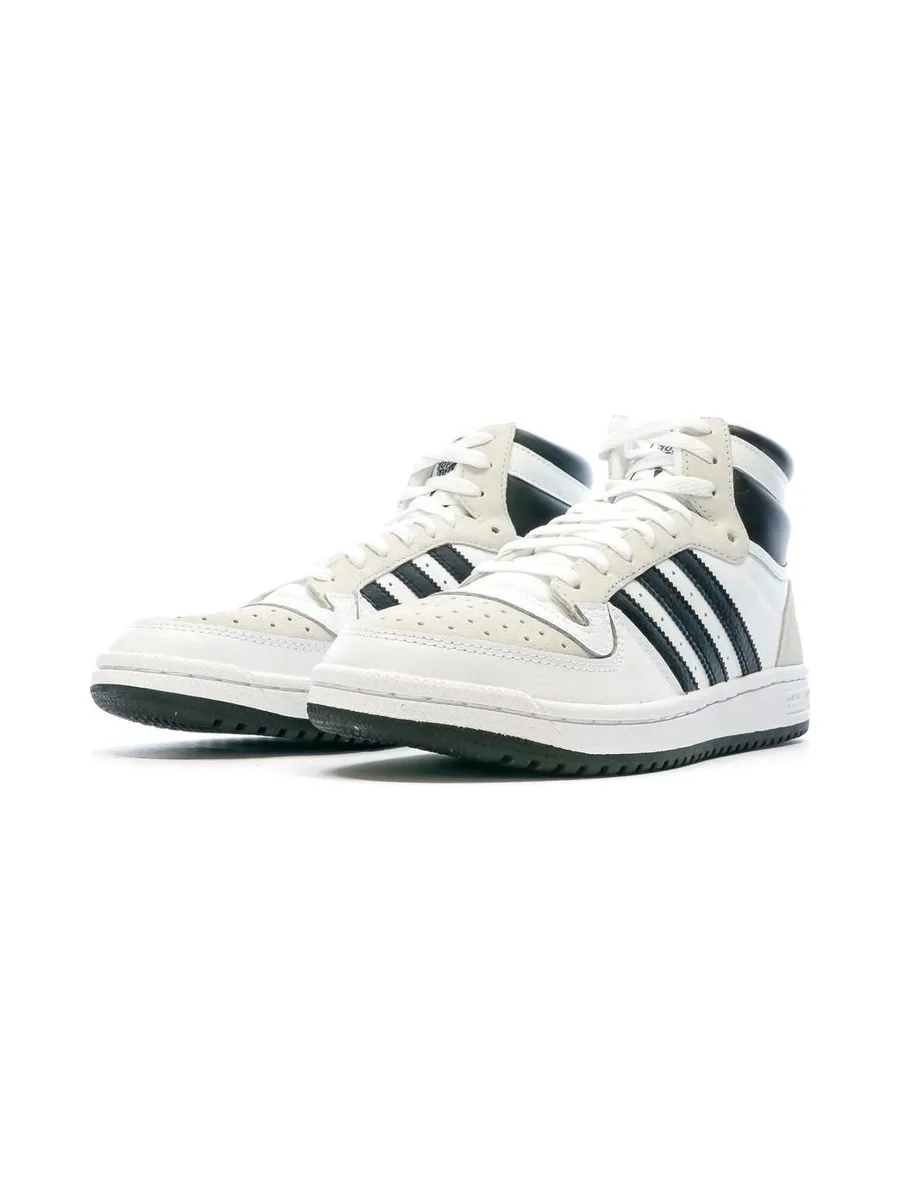 Baskets Blanche/Gris Homme Adidas Top Ten 7