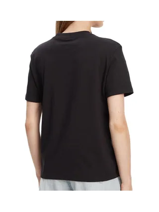 T-shirt Noir Femme Calvin Klein Jeans Ss 20s Classic Logo 2