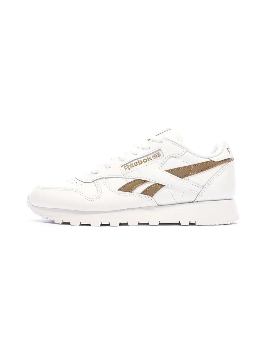 Baskets Blanc/Marron Femme Reebok Classic Leather 1
