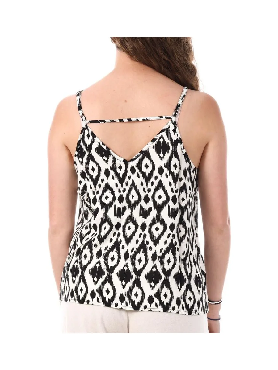 Débardeur Blanc/Noir à Motifs Femme Only Nova Life Paris 3