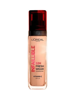 Fond de Teint Fluide Infaillible 32H Fresh Wear L'Oréal Paris 210 Cool Rose 1