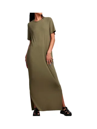 Robe Verte Femme Pieces Ellen 1