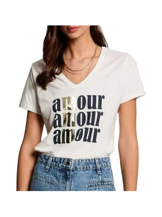 T-shirt Blanc Femme Morgan DAMOUR 931 1