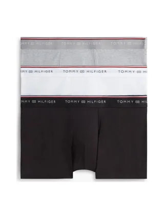 X5 Boxers Noir/Blanc/Gris Homme Tommy Hilfiger Trunk 1