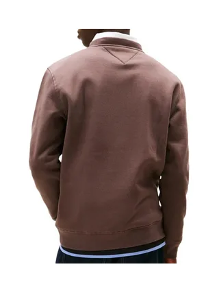 Sweat Marron Homme Tommy Hilfiger Linear Crew 2