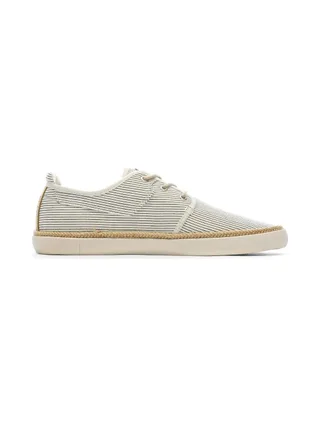 Baskets en Toile Beige/Marine Homme TBS RUKKWAI 2