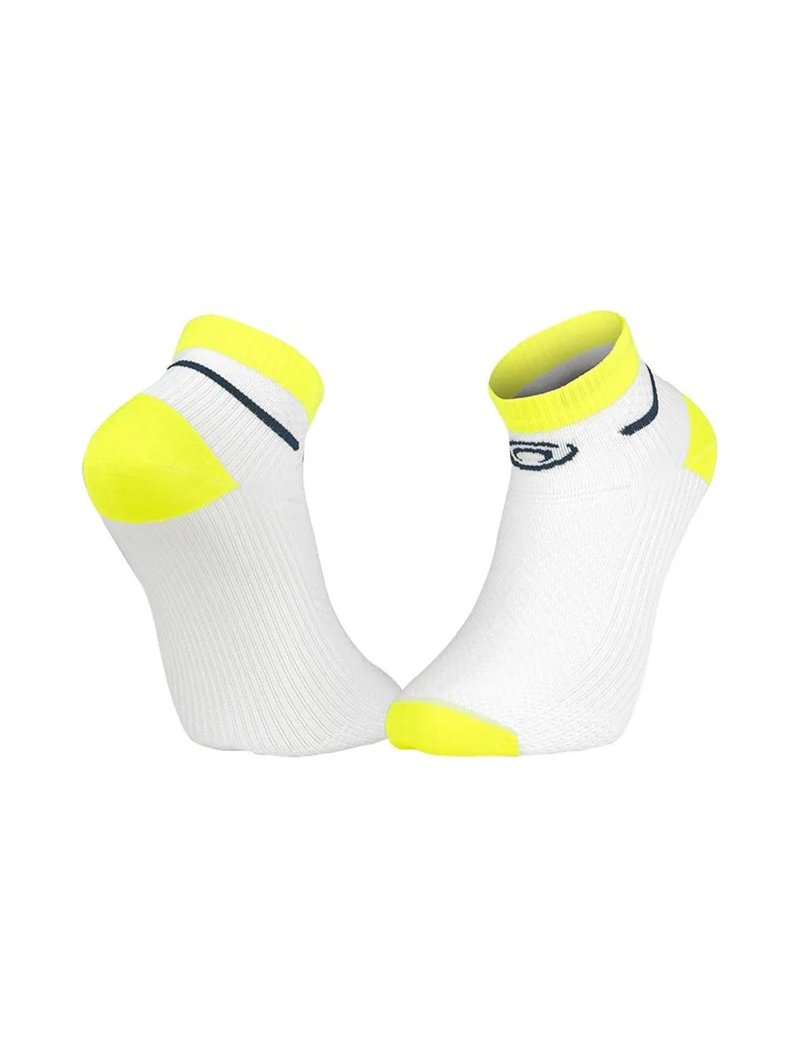 Chaussettes Blanc/Jaune Homme BV SPORT Light Run 2