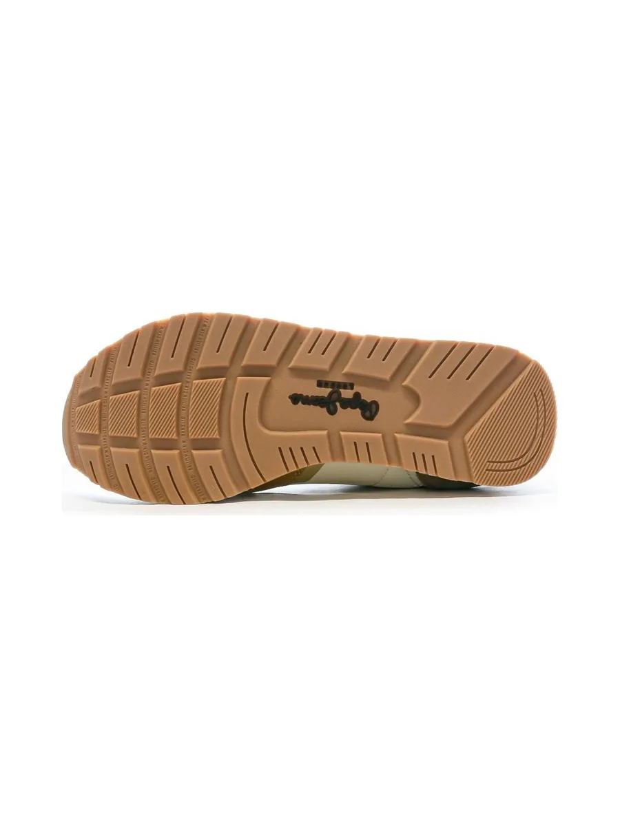 Baskets Écru/Camel Femme Pepe jeans Brit Print 5
