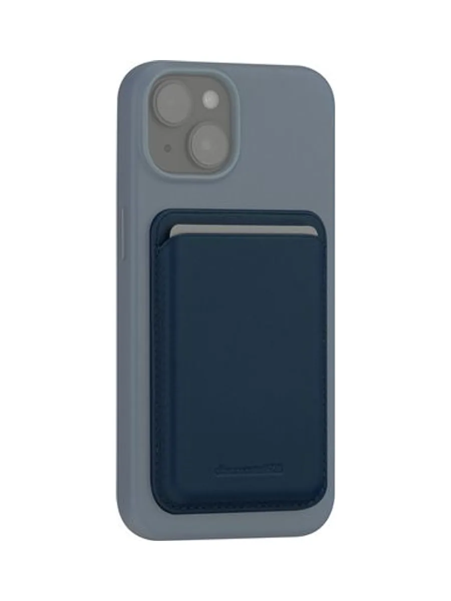 Leather wallet with MagSafe Blue 7