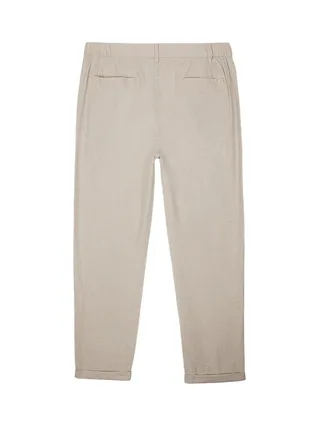 Pantalon Fluide Beige Homme Teddy Smith Linen 2