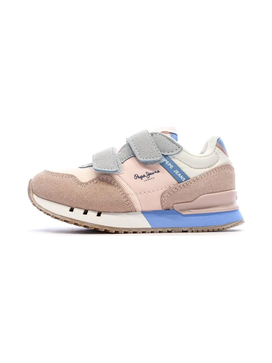 Baskets Rose/Bleu Fille Pepe jeans London Band 2