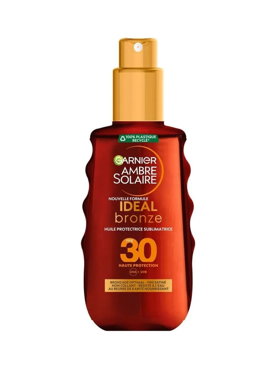 Huile Protectrice Sublimatrice Garnier Ambre Solaire Ideal Bronze FPS30 2