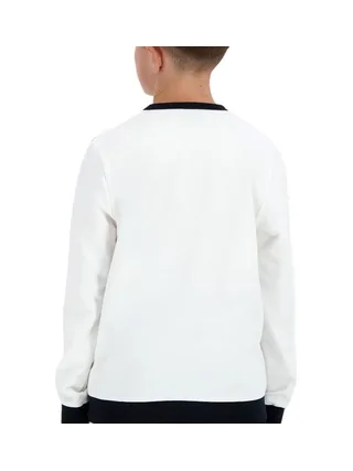 Sweat Blanc/Noir Garçon Le Coq Sportif Graphique 2