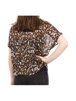 Blouse Marron léopard Femme Only Soph 2