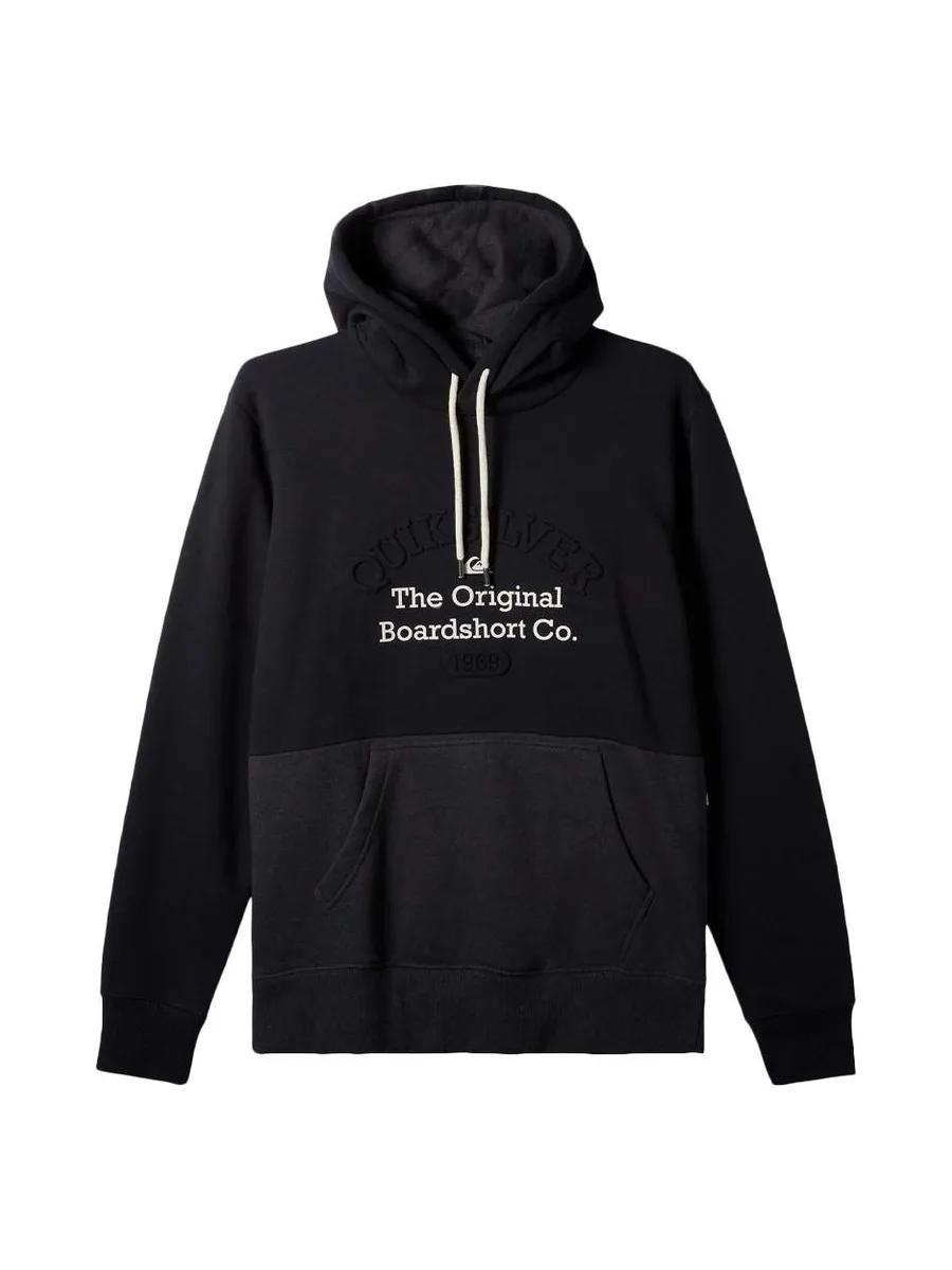 Sweat Noir Homme Quiksilver Emboss 2