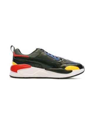 Baskets Blanche/Noir/Jaune Homme Puma X-ray 2 Square 2