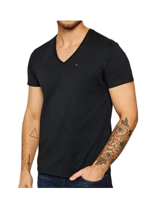 T-shirt Noir Homme Tommy Jeans Original V 1