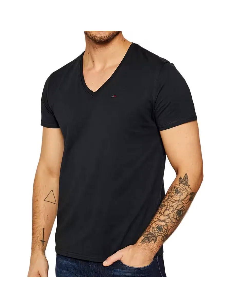 T-shirt Noir Homme Tommy Jeans Original V 2