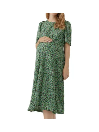 Robe de Grossesse Verte Femme Vero Moda Marternity Janina 1